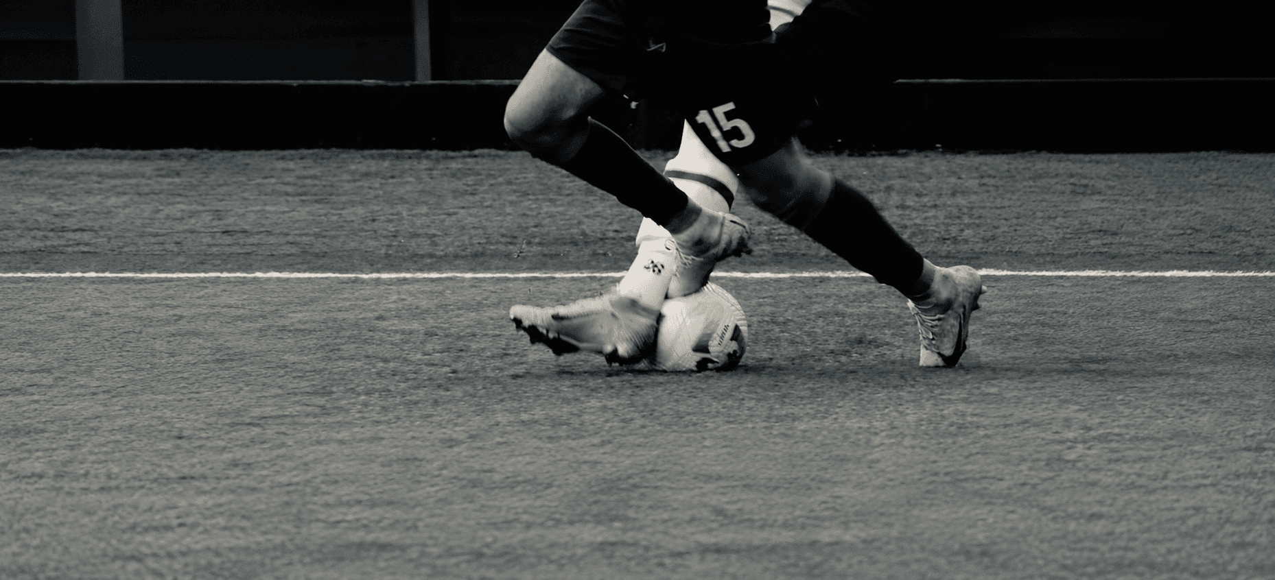 Soccer action shot